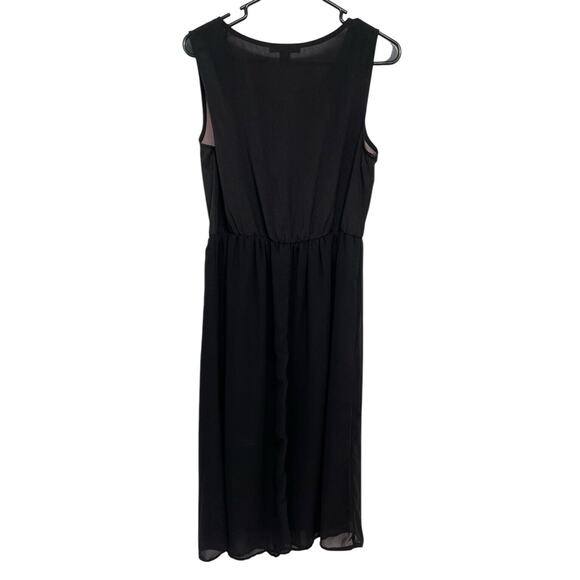 Forever 21 Womens Sleeveless Fierce Leopard Front Midi Dress, Black, SZ Medium - Picture 2 of 9